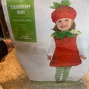 Strawberry baby Halloween costume
